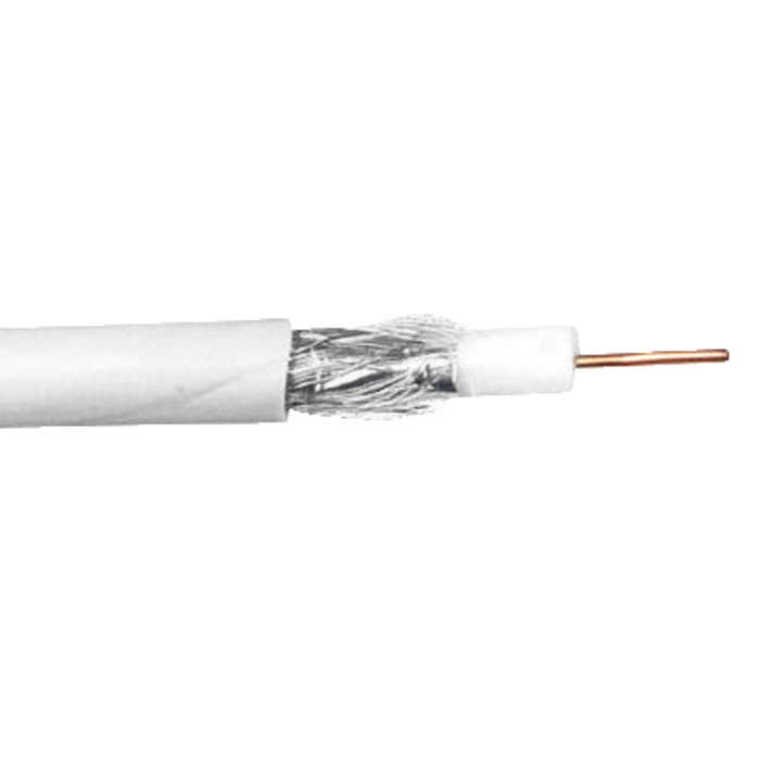 Antennkabel Standard 7 mm Vit 25 m Elworks